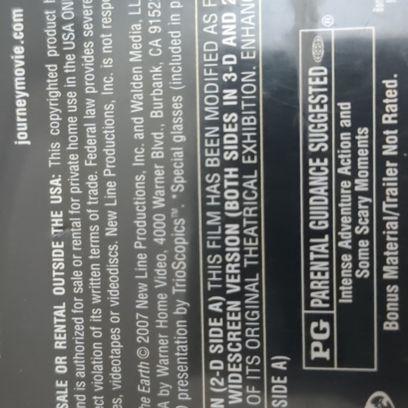 Journey to the Center of the Earth DVD Thrilling For Family Viewing 3D 2D - Picture 5 of 6